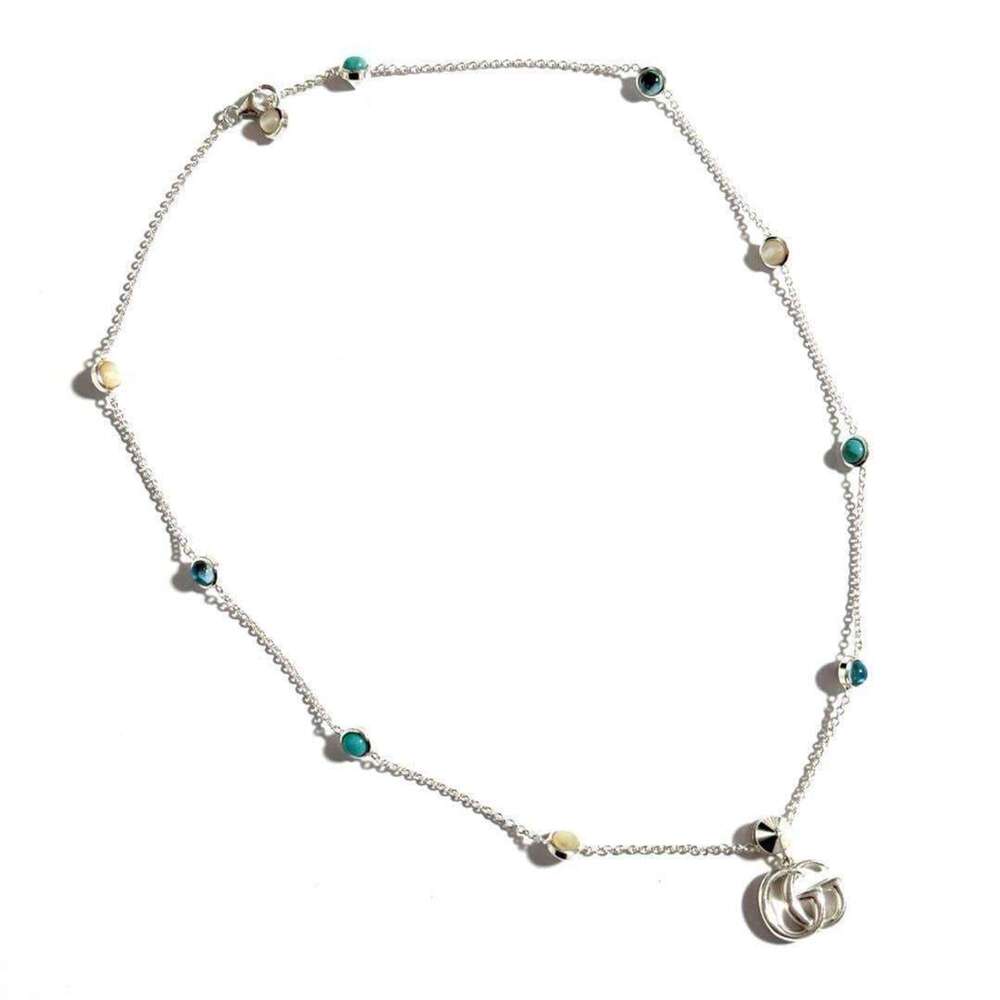 GUCCI Silver Pearl Necklace
